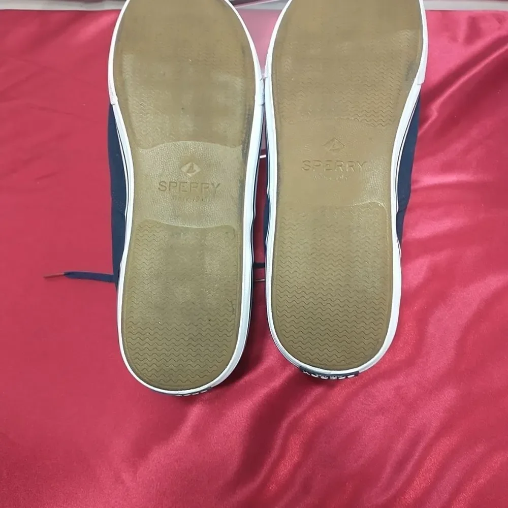 Sperry Striper Ii Men's SZ 16 Navy Sneakers . Condition is Pre-owned